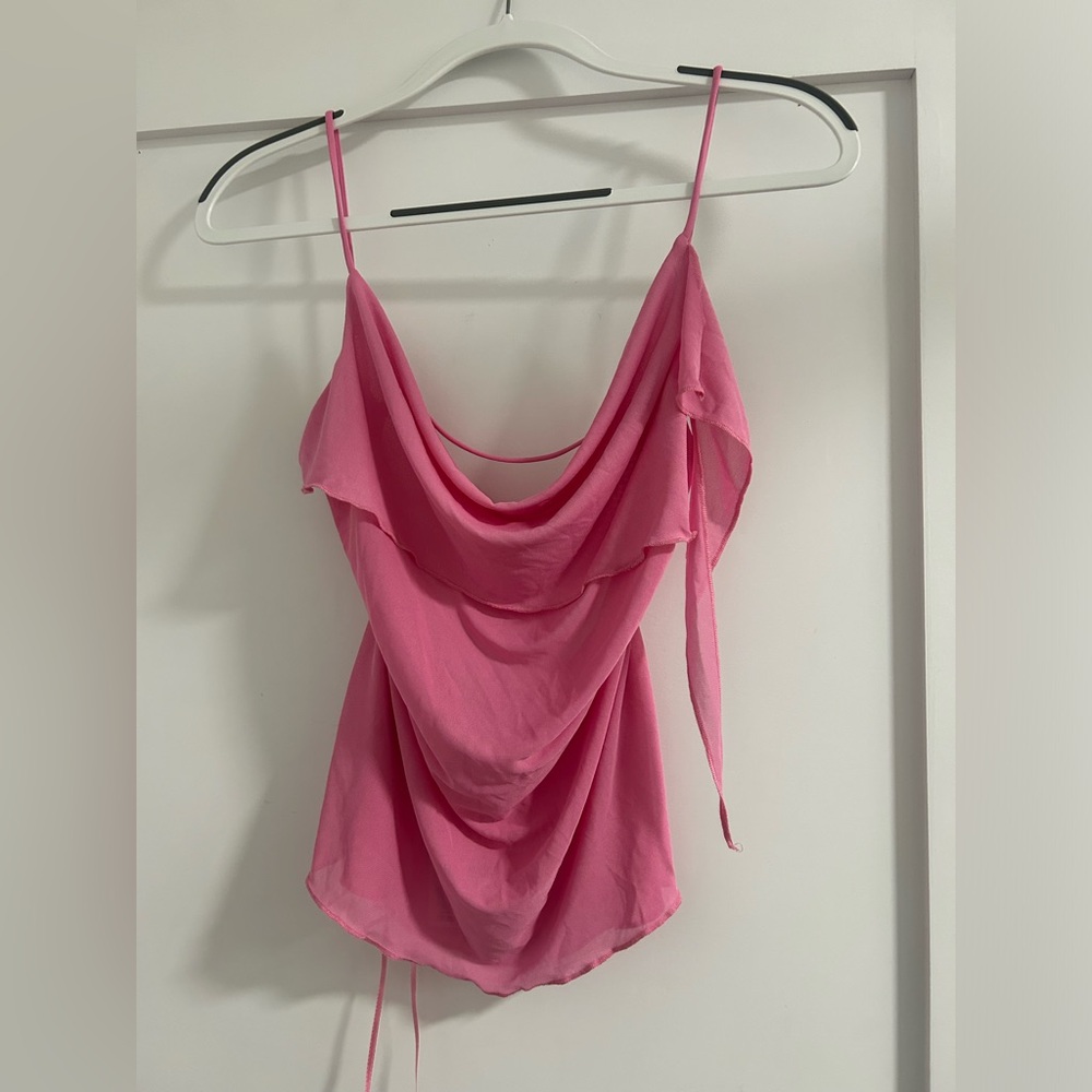 pull & Bear low back draped top
